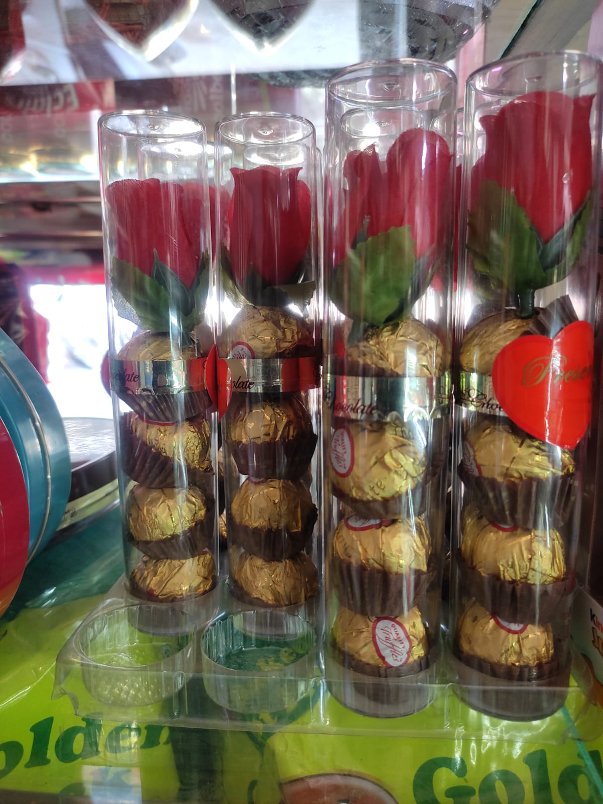 Chocolate with Red Rose Specially for valentine